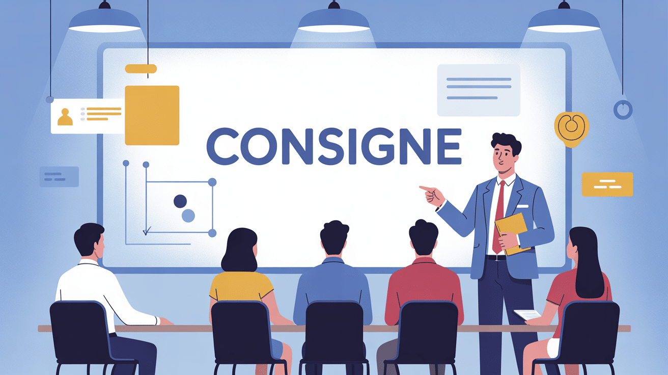 Illustration de la consigne efficace guidée