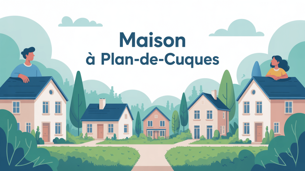 Illustration quartier résidentiel maison plan de cuques