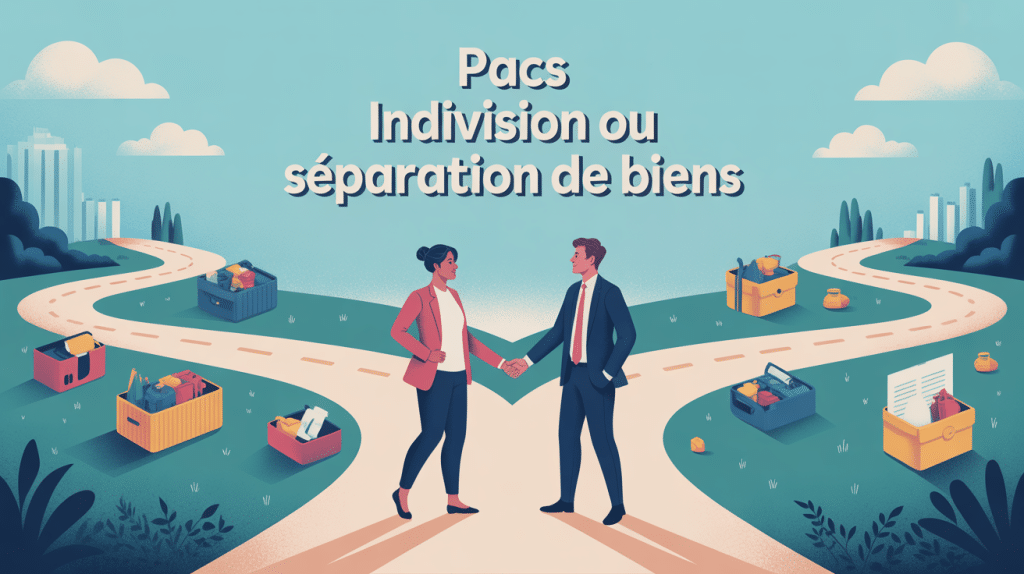 pacs indivision ou séparation de biens illustration choix