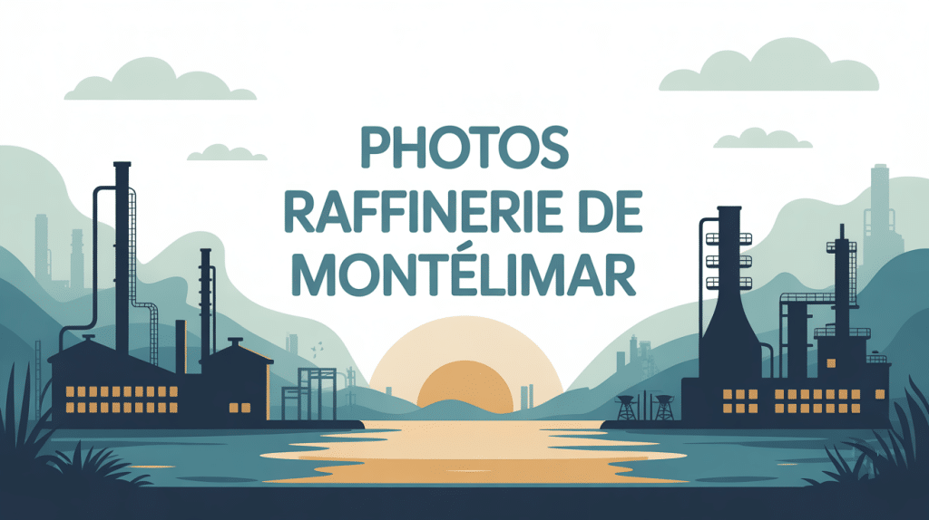 photos de la raffinerie montélimar illustration vectorielle moderne