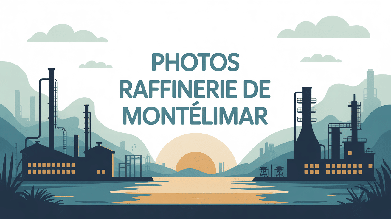 photos de la raffinerie montélimar illustration vectorielle moderne