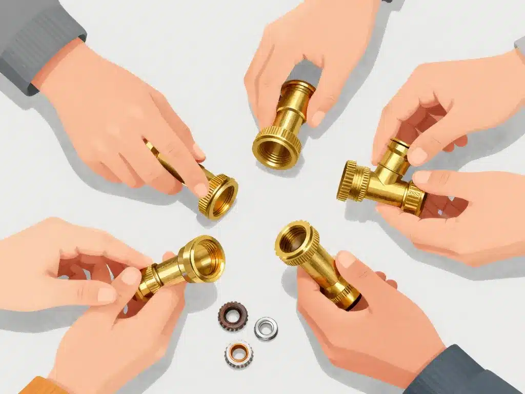 Préparation et tri prix du laiton au kilo illustration mains triant laiton