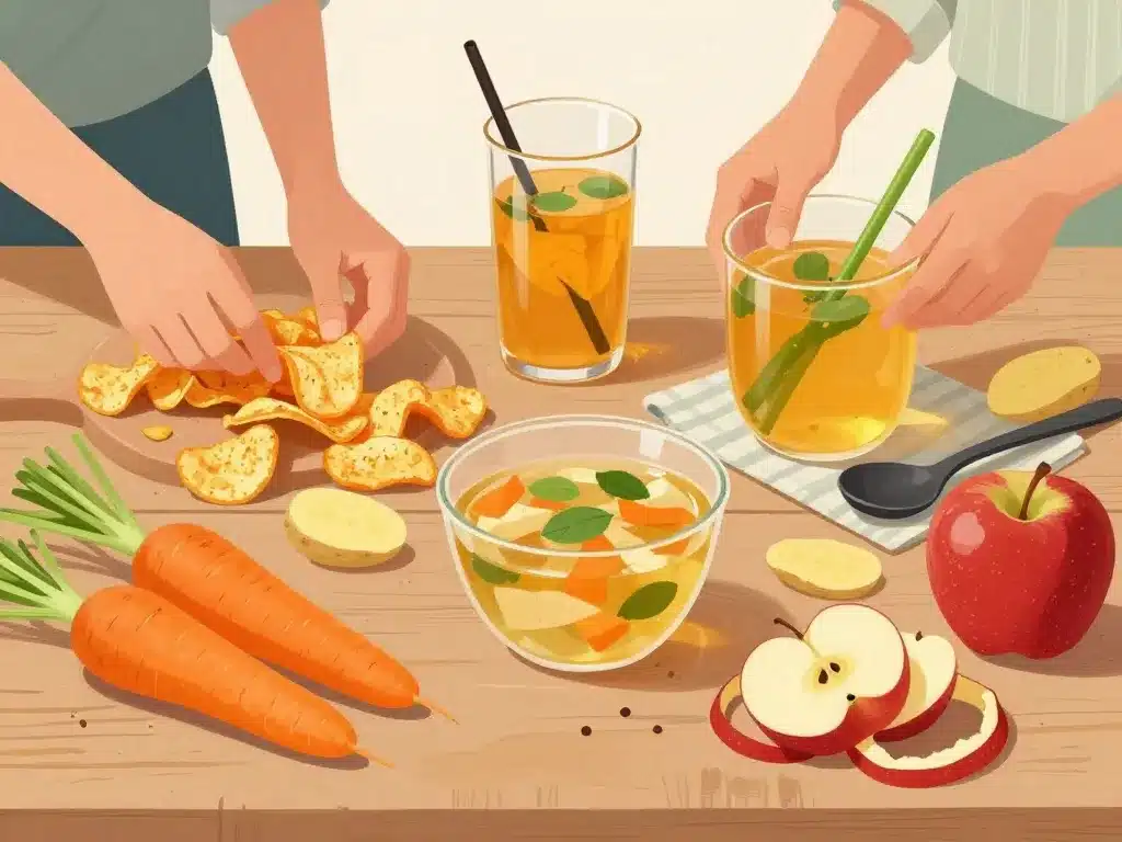 Recettes anti-gaspi que faire avec des épluchures