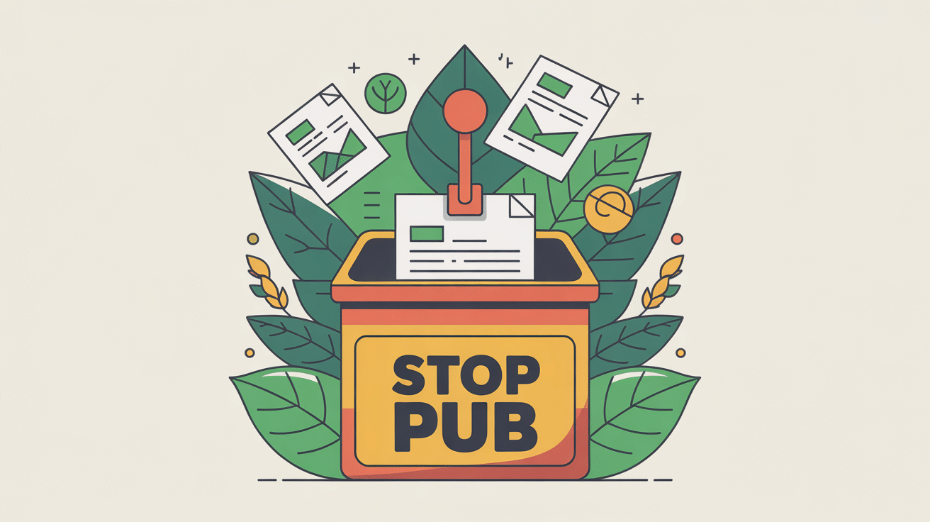 Stop pub sur boîte aux lettres pour réduire prospectus