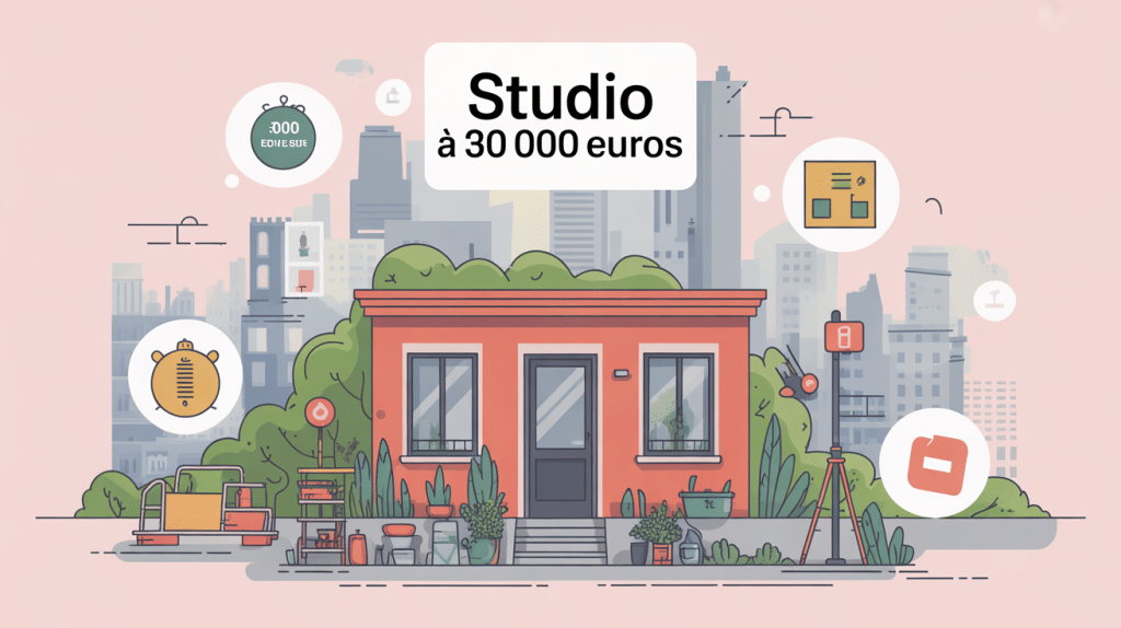 illustration studio à vendre 30 000 euros budget localisation travaux