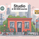 illustration studio à vendre 30 000 euros budget localisation travaux