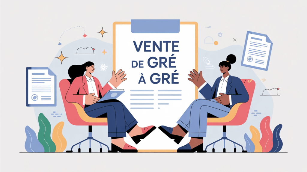 vente de gré à gré deux personnes négociant documents
