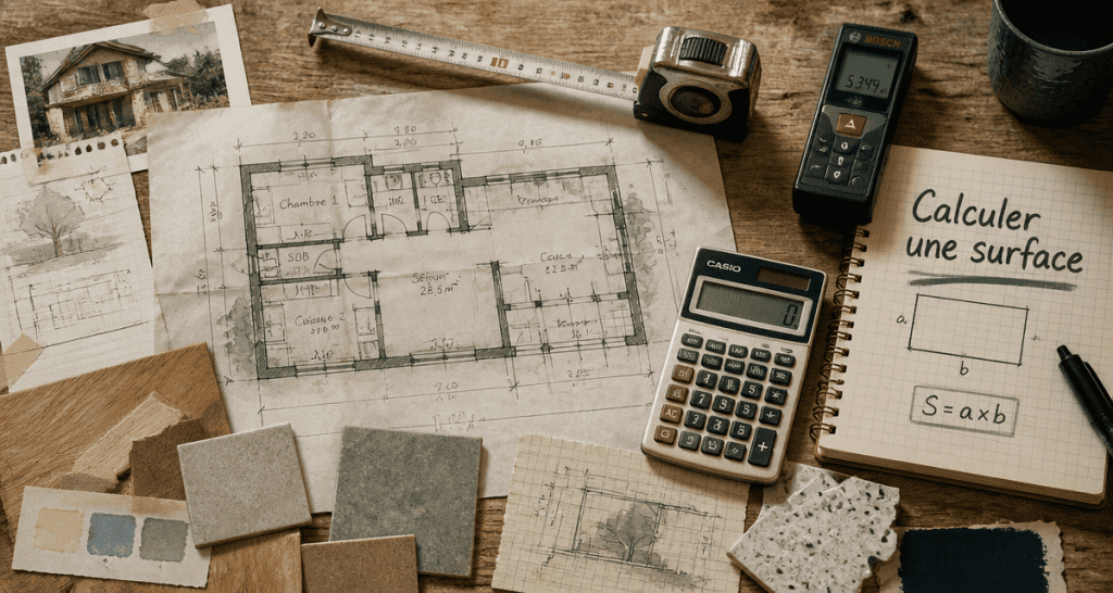 comment calculer une surface plan outils mesure