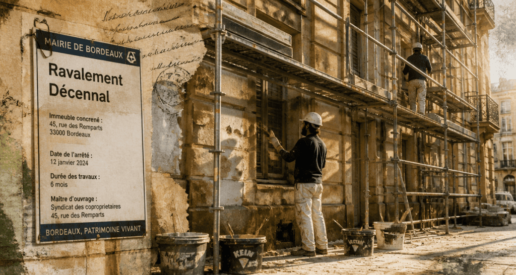 ravalement de façade tous les combien immeuble en rénovation