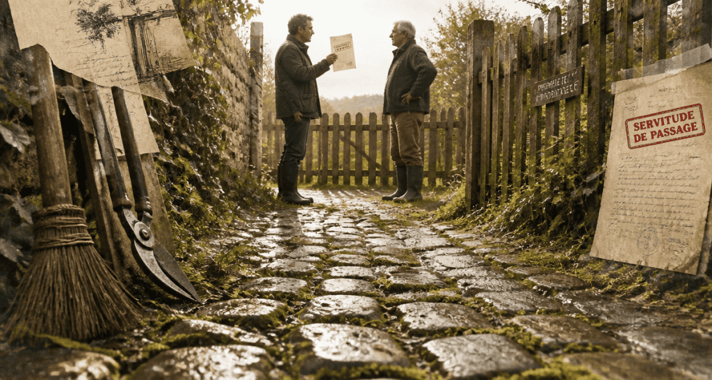 servitude de passage entretien chemin rural voisins