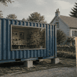 taxe foncière container devant maison