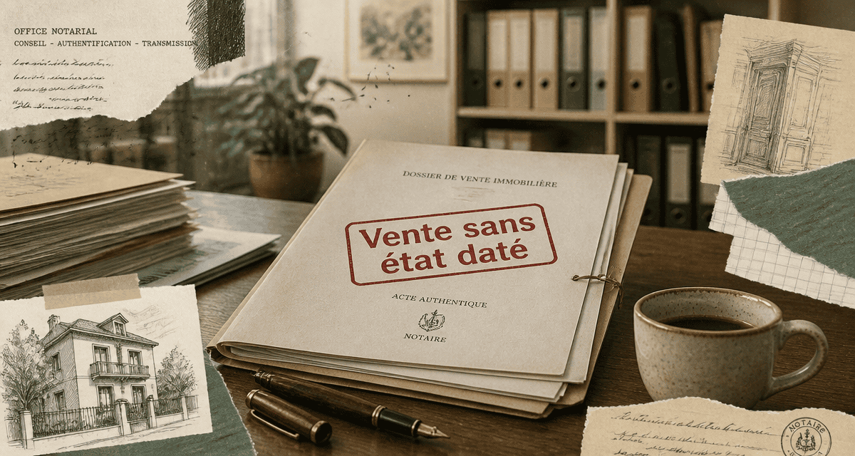 vente sans état daté documents notaire