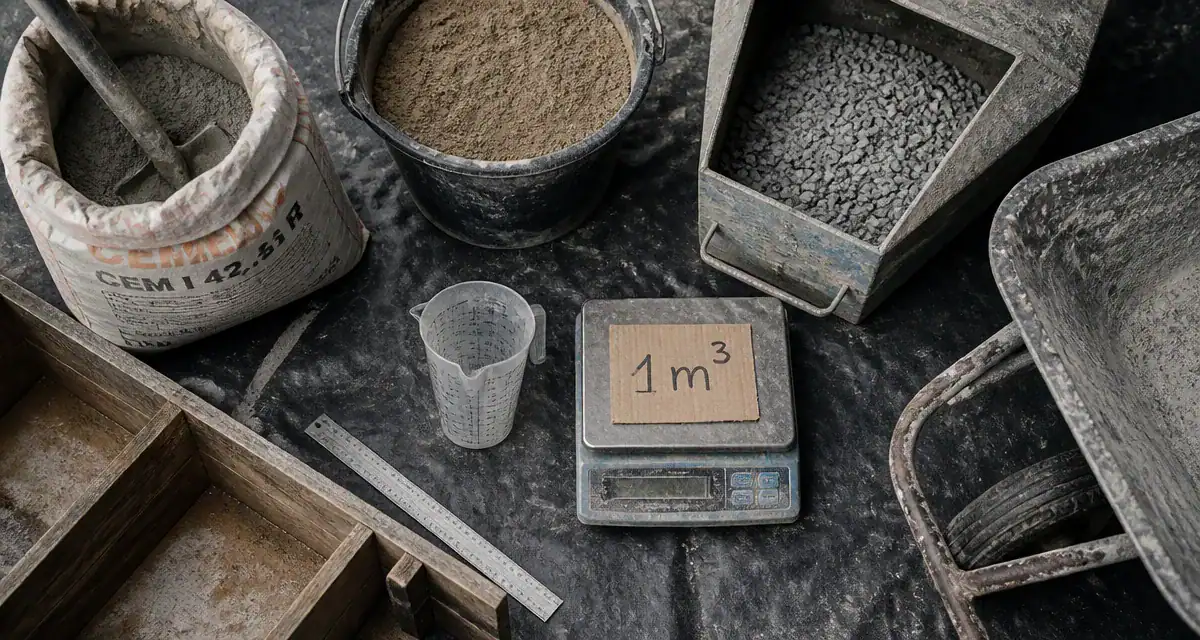 1m3 de beton : dosage, poids réel et coût livraison à domicile