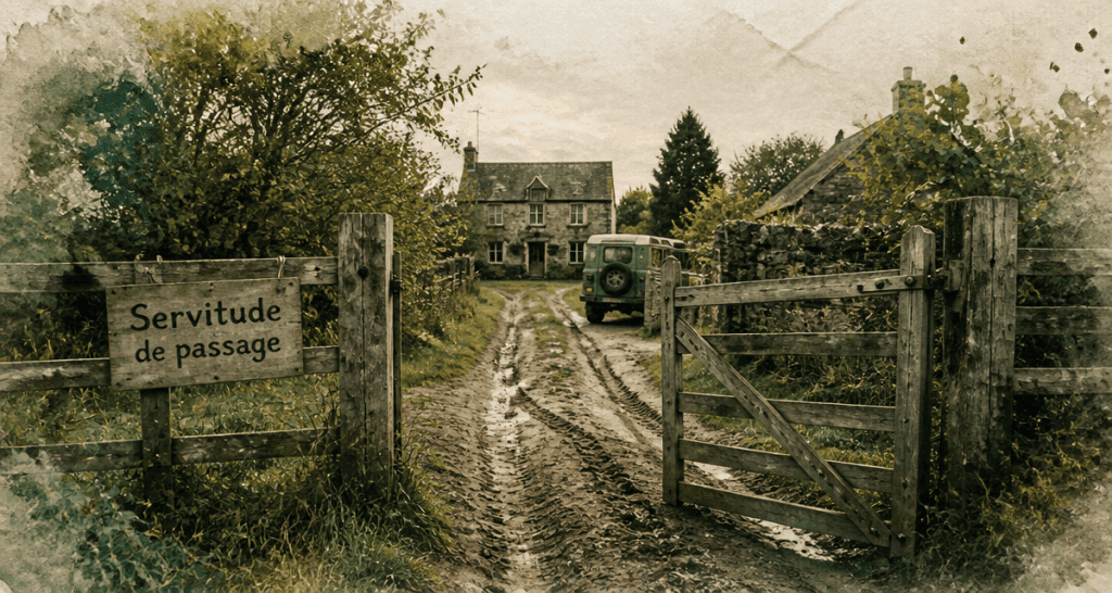 abus de droit servitude de passage chemin barrière