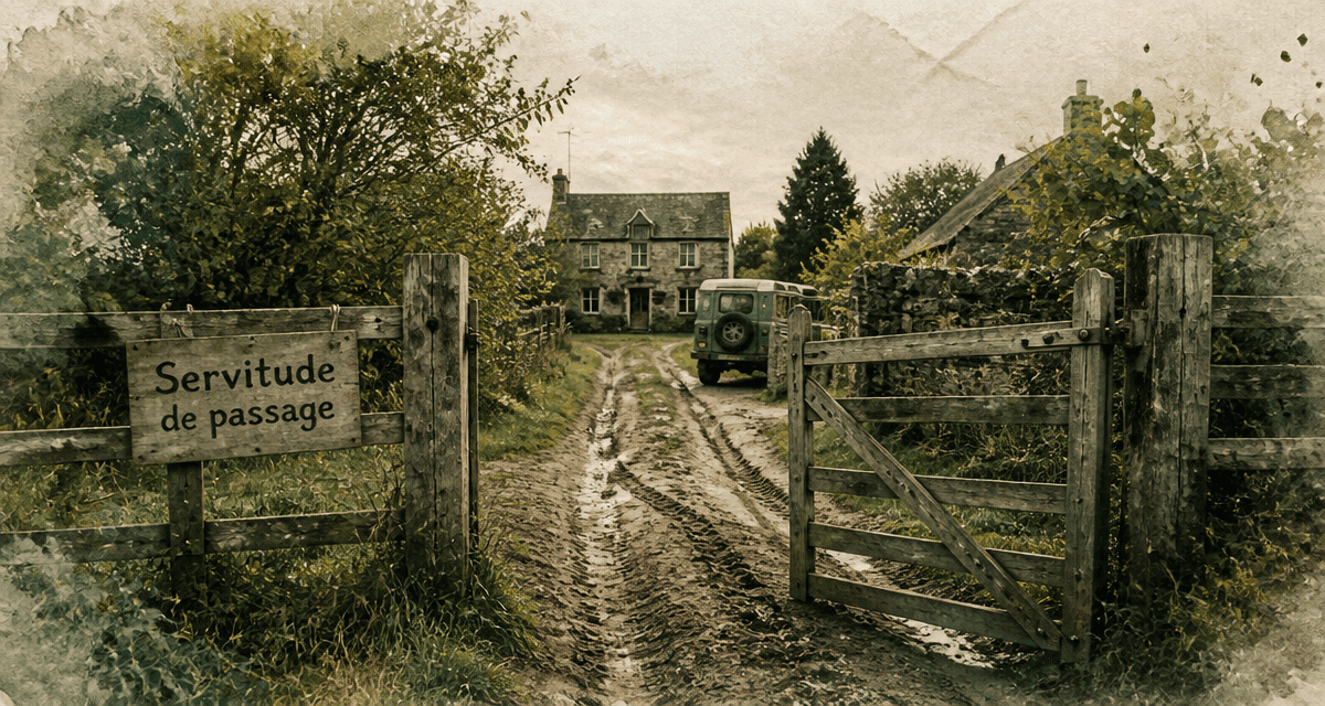 abus de droit servitude de passage chemin barrière