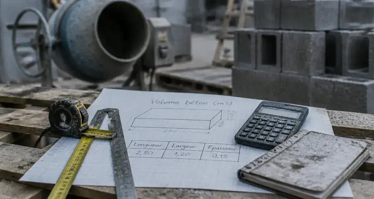 Calcul m3 beton sur chantier : volume béton en m3