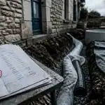 Drainage maison ancienne prix : chantier de drainage autour d’une maison ancienne