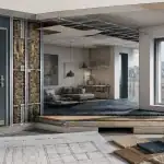 isoler phoniquement une pièce avec mur doublé, faux plafond et porte isolée