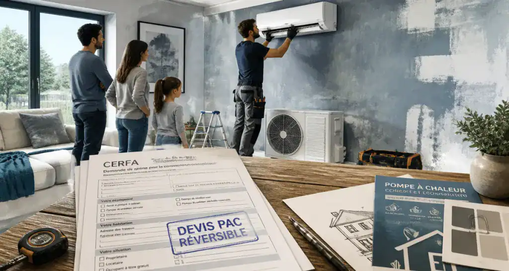 pompe à chaleur clim réversible prix installation