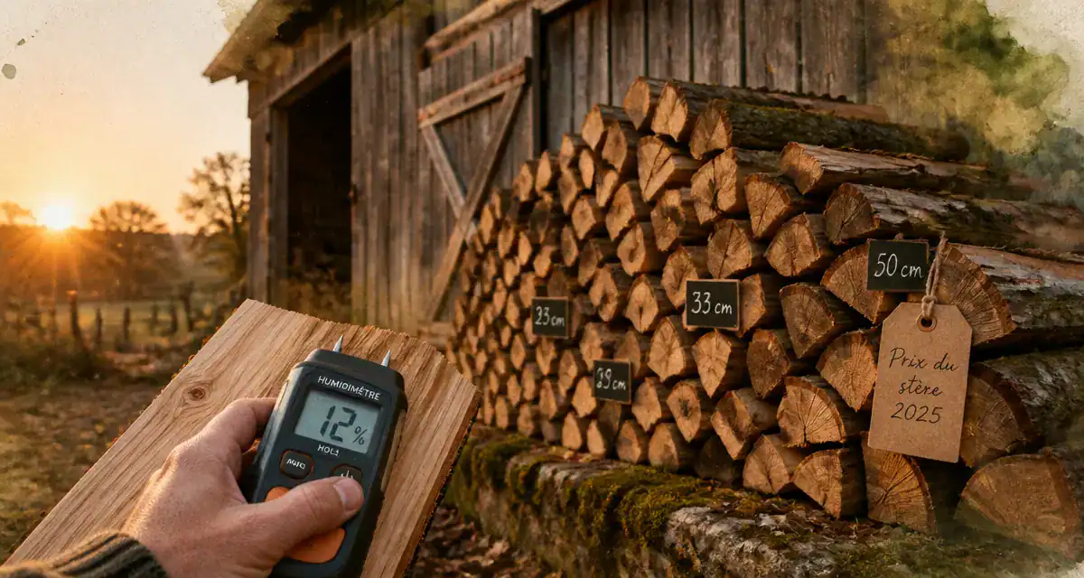 prix du stere de bois 2025 buches et humidimetre