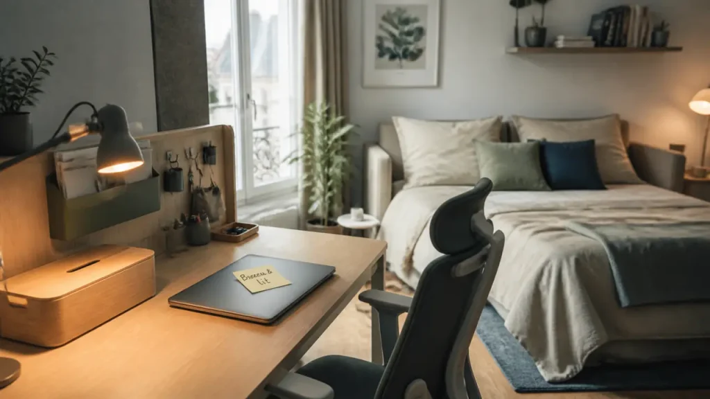 Aménager un bureau chambre d’amis : 5 solutions pour concilier travail et accueil