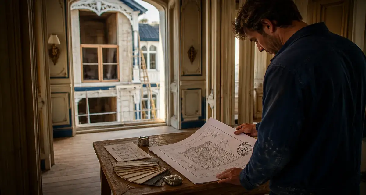 Architecte La Baule rénovation villa Belle Époque, plans et façades