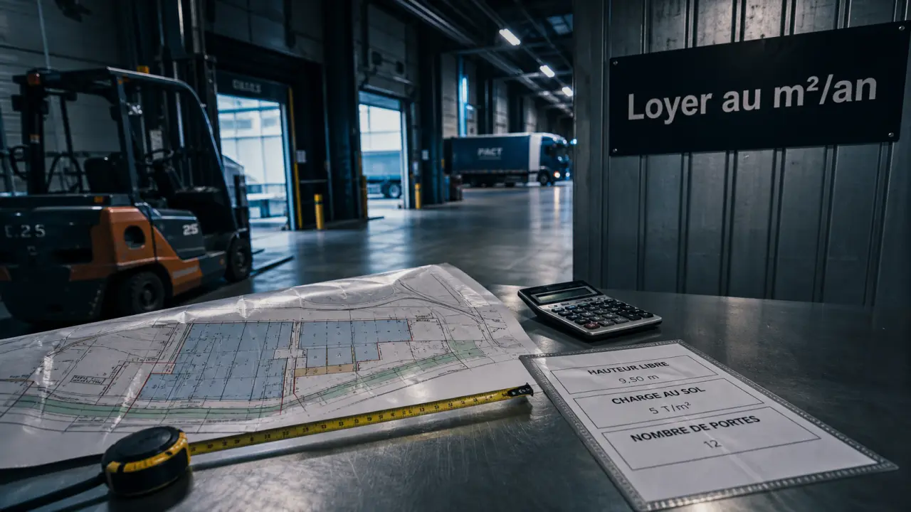 Bâtiment industriel à louer : vérifier surface, quais et bail avant location