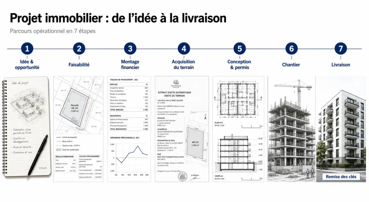 Conception immobilière : les étapes d’un projet immobilier de l’idée à la livraison