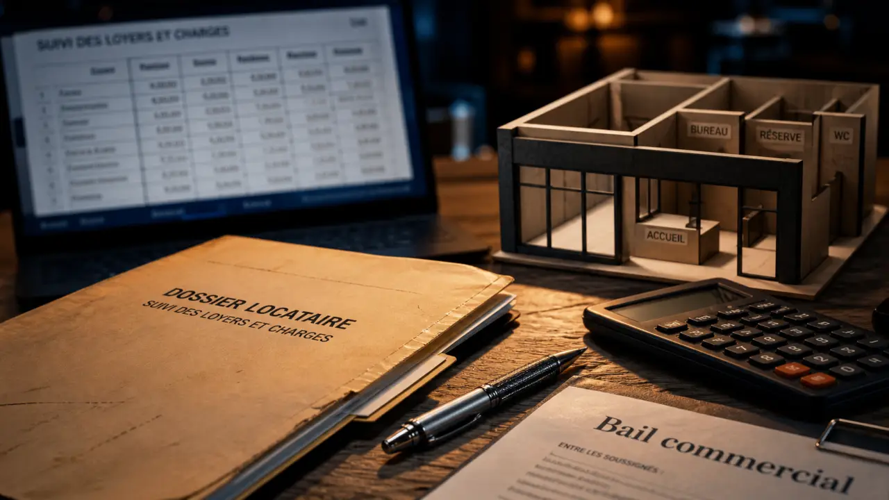 Gestion locative local commercial : honoraires 5% à 10%.