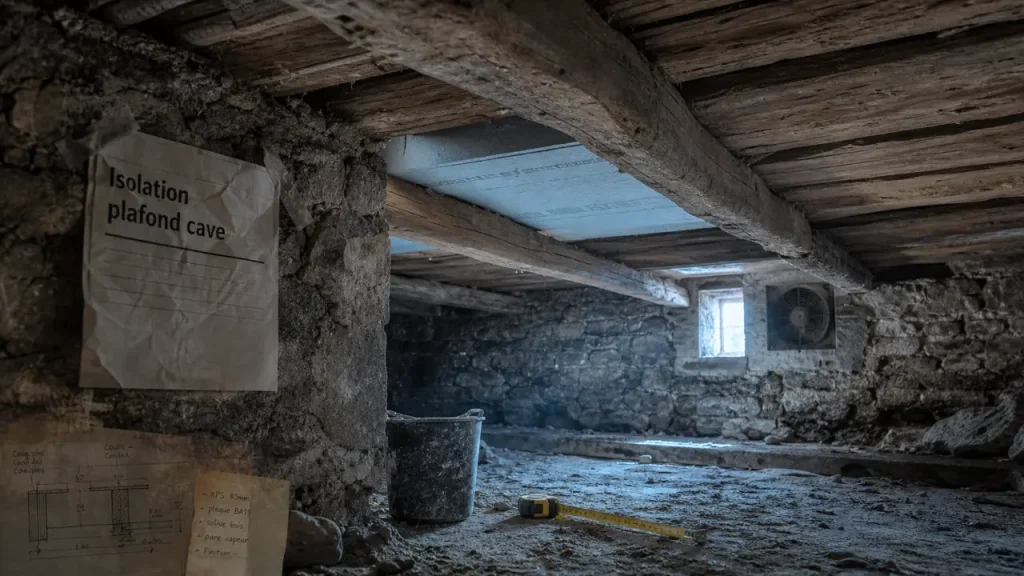 Humidité d’abord, plafond ensuite : isoler une cave de maison ancienne sans se tromper