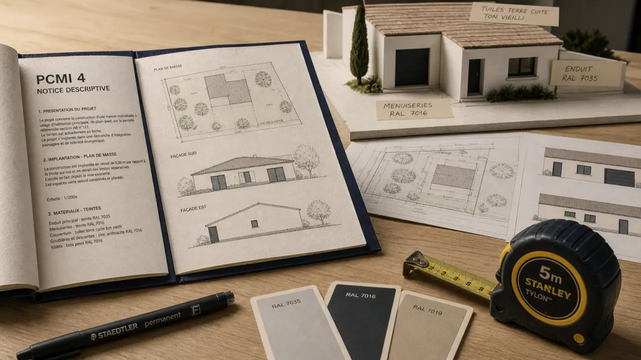Permis de construire notice : plans de masse et façades