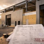 Prix bâtiment industriel 500m2 : chantier 500 m² en construction