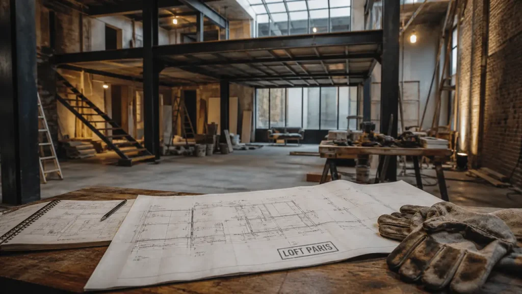 Rénovation loft Paris : structure, budget et mezzanine avant de lancer les travaux