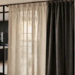Rideau pour verriere : voilage blanc cassé et occultant pour intimité et chaleur