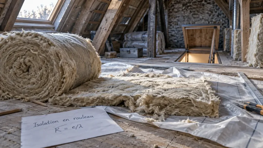 Isolation thermique en rouleau : facile à poser, mais pas pour tous les murs