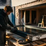 Prix d une baie vitrée sur mesure : pose d’une baie vitrée sur chantier