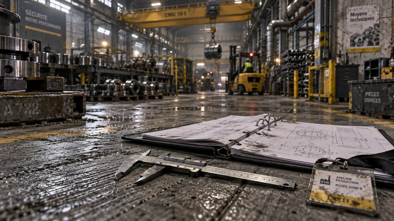 Locaux industriels, atelier avec équipements et autorisations à vérifier