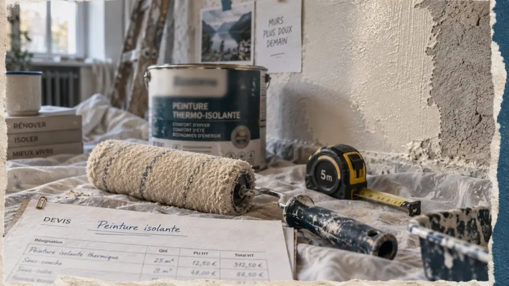 La peinture pour isolation thermique améliore le confort, mais ne remplace pas un isolant